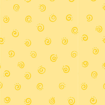 Susybee Squiggle - Yellow - 44" Quilting Cotton - by the 1/4 yard