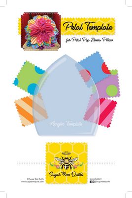 Brewer Petal Template for Petal Pop Zinnia Pillow