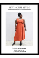 Sew House Seven Sauvie Sundress Curvy Fit sewing pattern envelope front