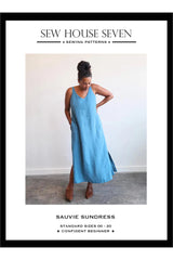 Sew House Seven Sauvie Sundress sewing pattern envelope front