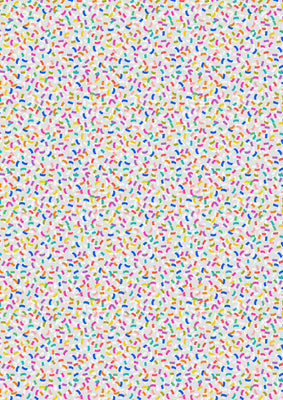 Lewis & Irene Small Things Celebrations - Confetti Multi on Grey (SM133A)