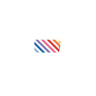 Riley Blake Single-Fold Quilt Binding 1/8in Stripe Rainbow single-fold quilt binding STSFB-48810