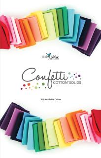 Riley Blake Confetti Cotton Swatch Card, 300 Colors