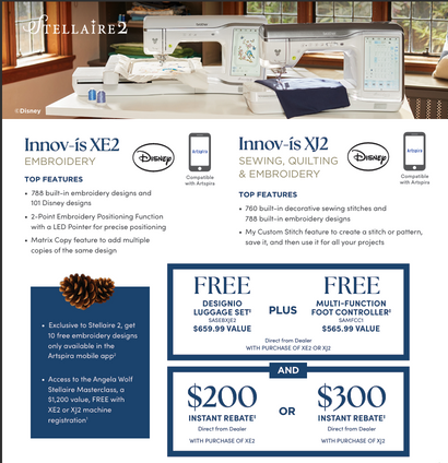 Brother Stellaire Innov-is XE2 Embroidery Machine