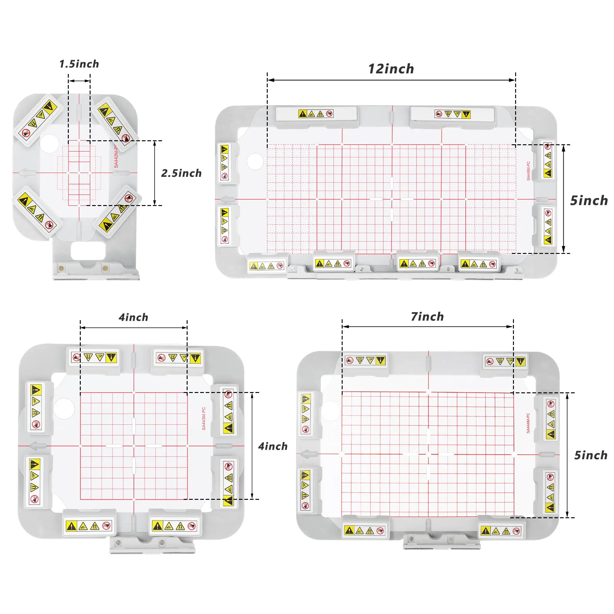 SewTech 4-in-1 magnetic hoop set for Brother PE900 SE2000