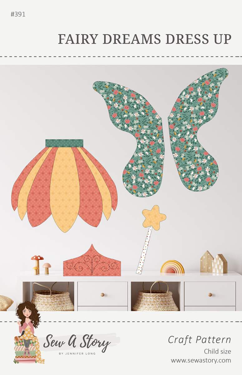 Riley Blake Jennifer Long Fairy Dreams Dress Up Pattern (P177-FAIRYDREAMS)