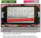 Stuck Adhesive Tearaway Stabilizer 12