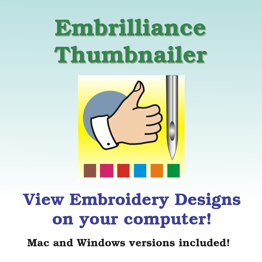 Embrilliance Thumbnailer - See Your Embroidery Designs as File Previews