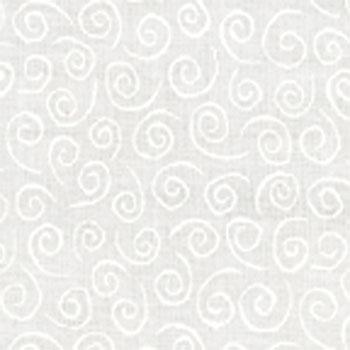 Muslin Mates Swirls White 9920 11 Moda Basic #1