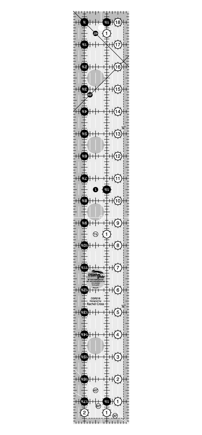 Creative Grids Quilt Ruler2-1/2in x 18-1/2in Rectangle