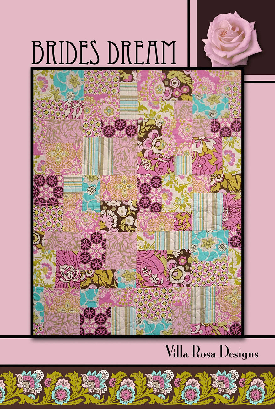 Villa Rosa Designs Brides Dreams quilt pattern card VRD958415