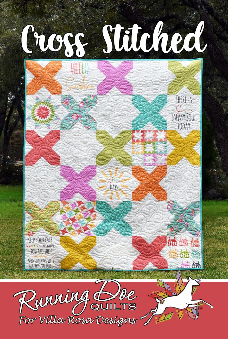 Villa Rosa Designs Cross Stitched quilt pattern card VRDRD037