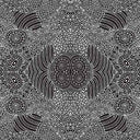 Waterhole Black Australian Aboriginal cotton fabric by Anna Pitjara, M&S Textiles WAHB