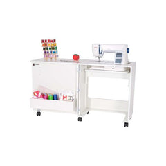 Judy Adjustable Sewing and Craft Table with storage