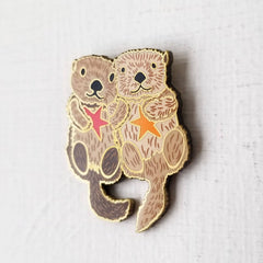 Jessica Long Sea Otters Enamel Needle Minder