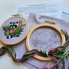 Jessica Long Raccoon Hand Embroidery Kit