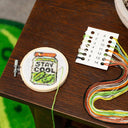 Kikkerland Design Inc Kikkerland Pickle Jar Mini Cross Stitch Embroidery Kit – view 3