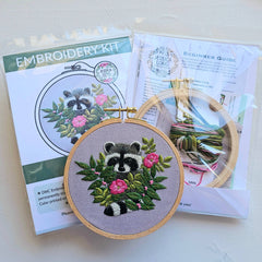 Jessica Long Raccoon Hand Embroidery Kit