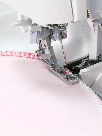 Curved Beading Serger Presser Foot fits MOA