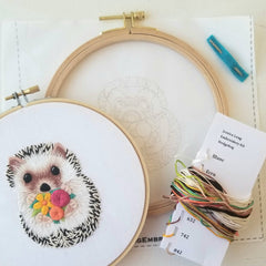 Jessica Long Hedgehog Hand Embroidery Kit