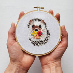 Jessica Long Hedgehog Hand Embroidery Kit