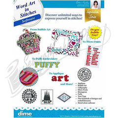 Word Art in Stitches Software