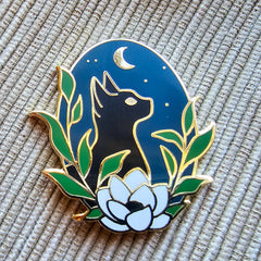 Jessica Long Black Cat Enamel Needle Minder