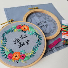 Jessica Long Rose Wreath Beginner Embroidery Kit