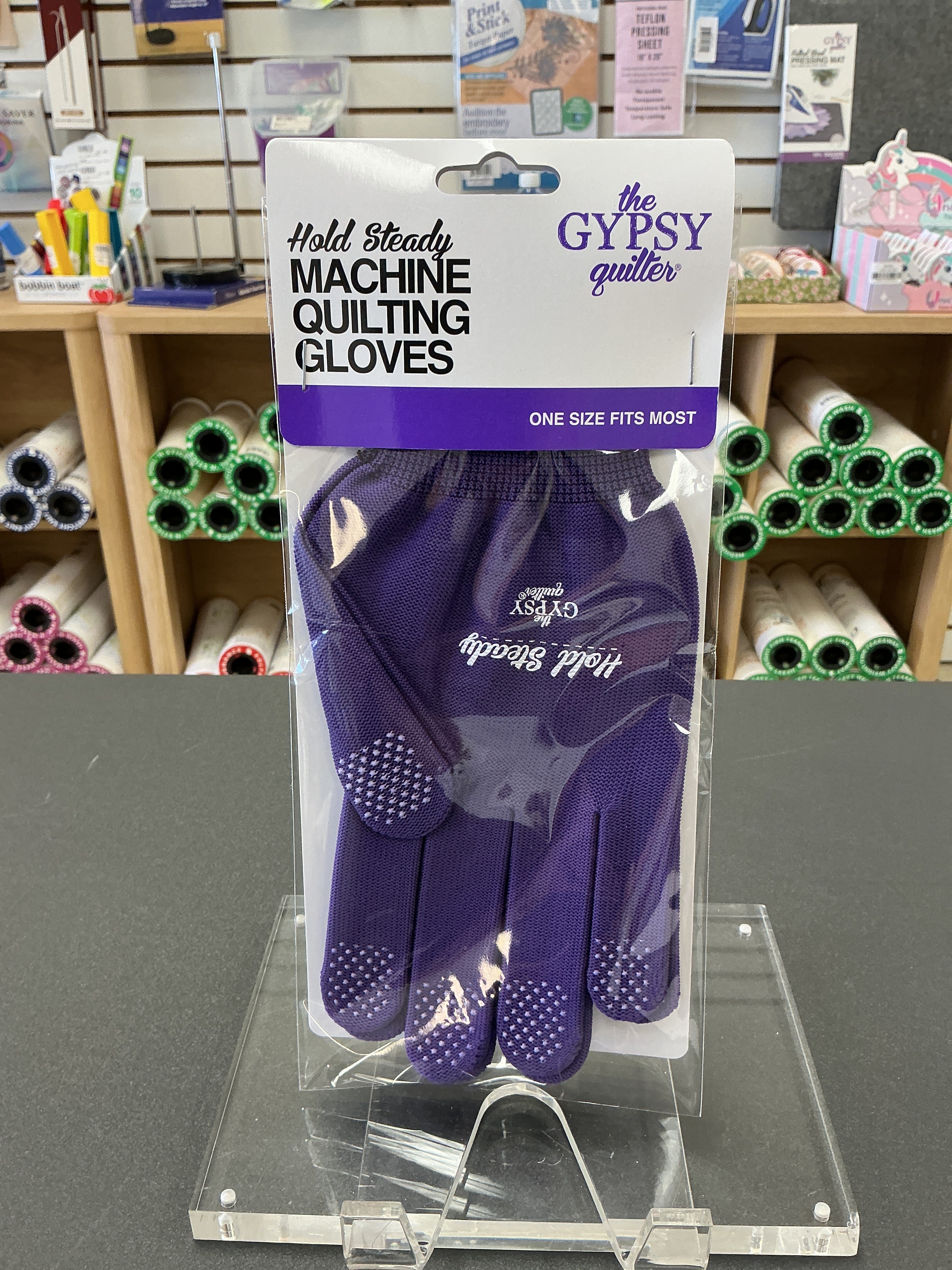 The Gypsy Quilter Hold Steady Machine Quilting Gloves – One Size