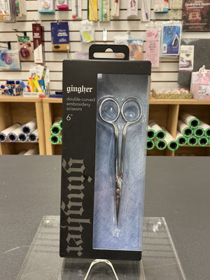 Gingher 6 in Double Curved Embroidery Scissors