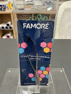 Famore Curved EZ Snip Thread Snips 4-1/2 in to 5 in