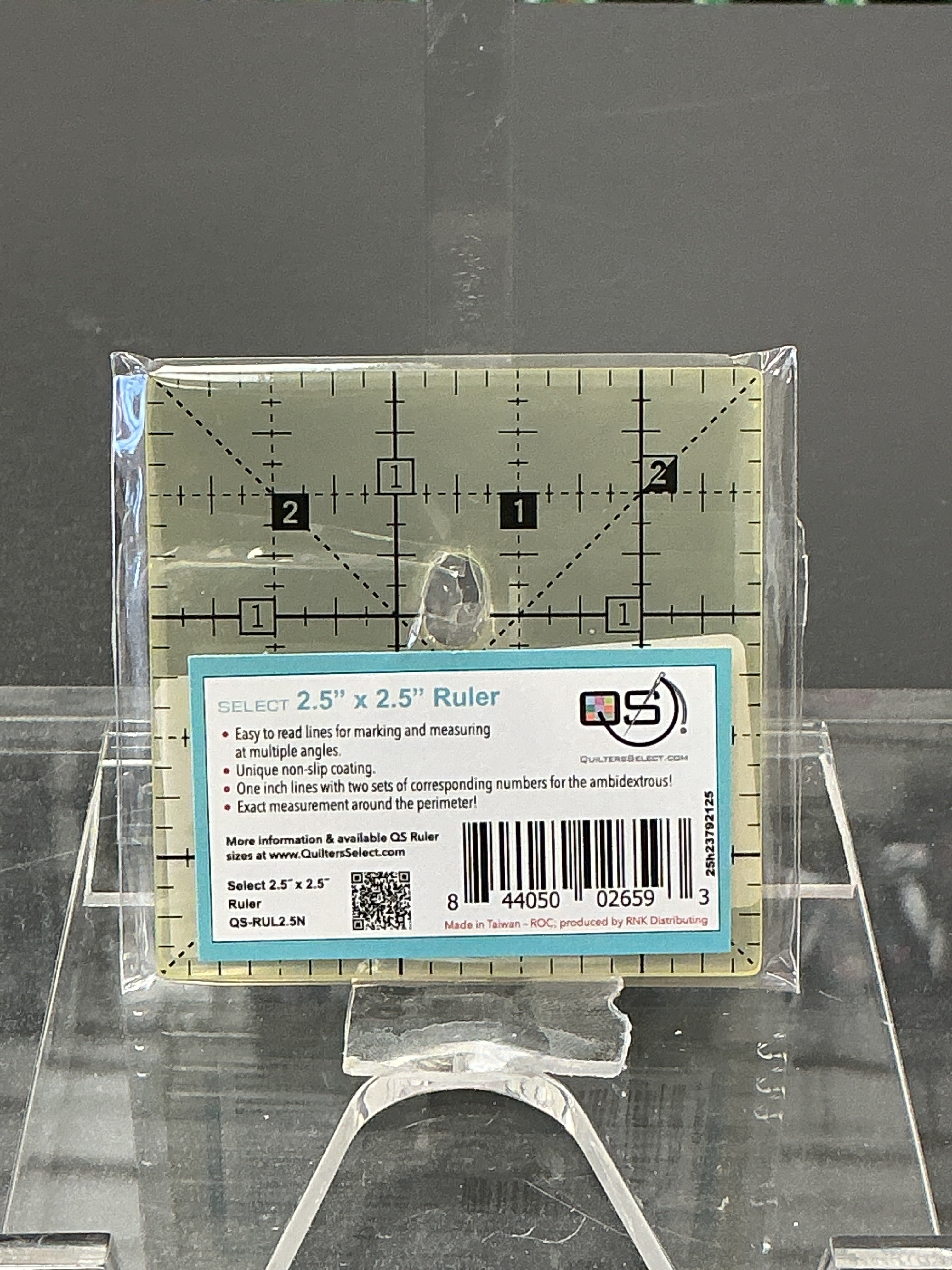 Quilter's Select 2-1/2 in x 2-1/2 in Non-Slip Quilting Ruler