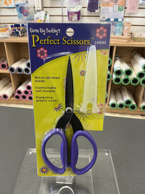 Karen K Buckley Perfect Scissors Purple 7-3/4 in – Large, Micro-Serrated