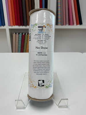 No Show White Stabilizer - 1.5oz 9x10 Yd Roll