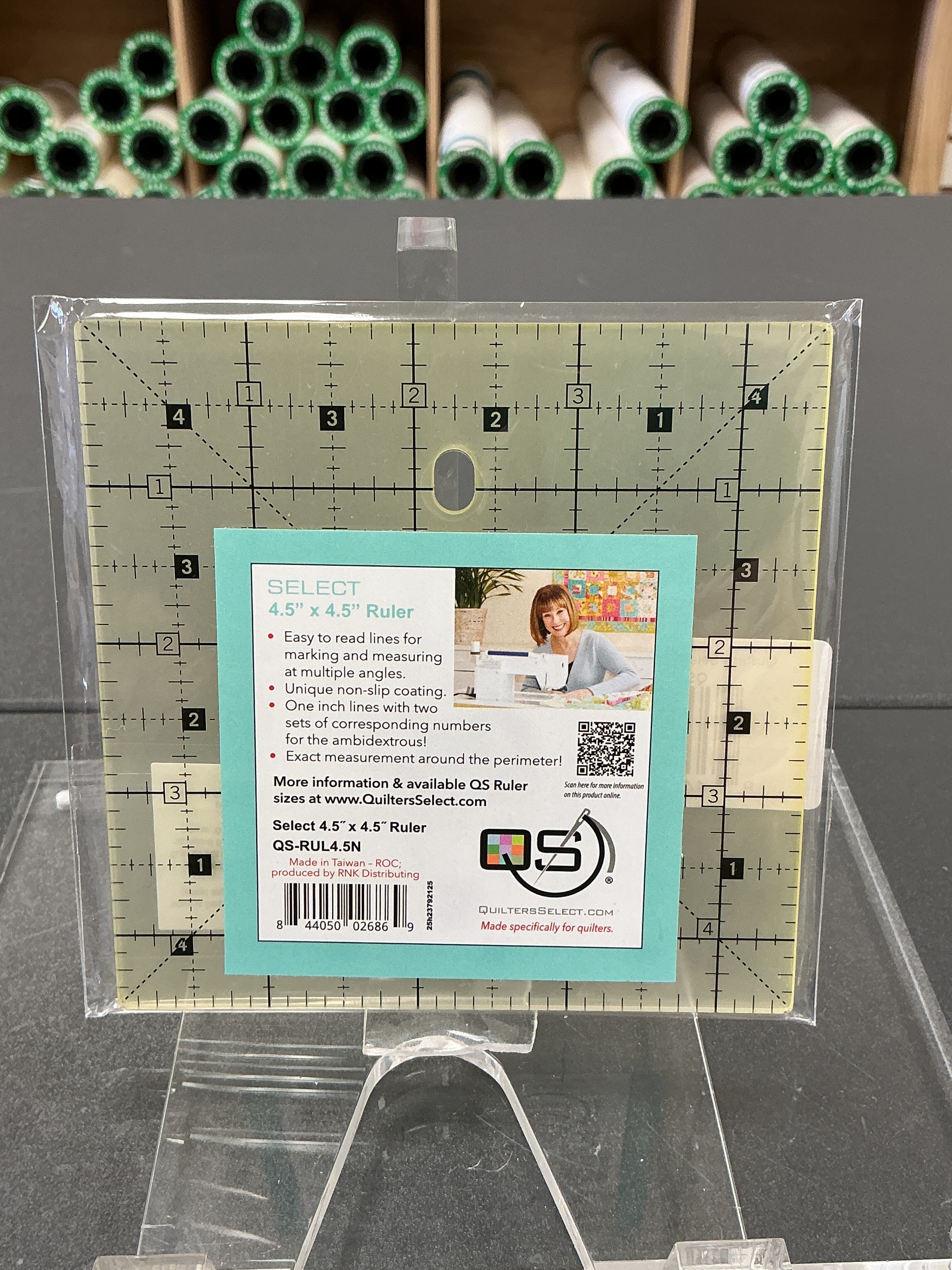 Quilter's Select 4-1/2 in x 4-1/2 in Non-Slip Quilting Ruler