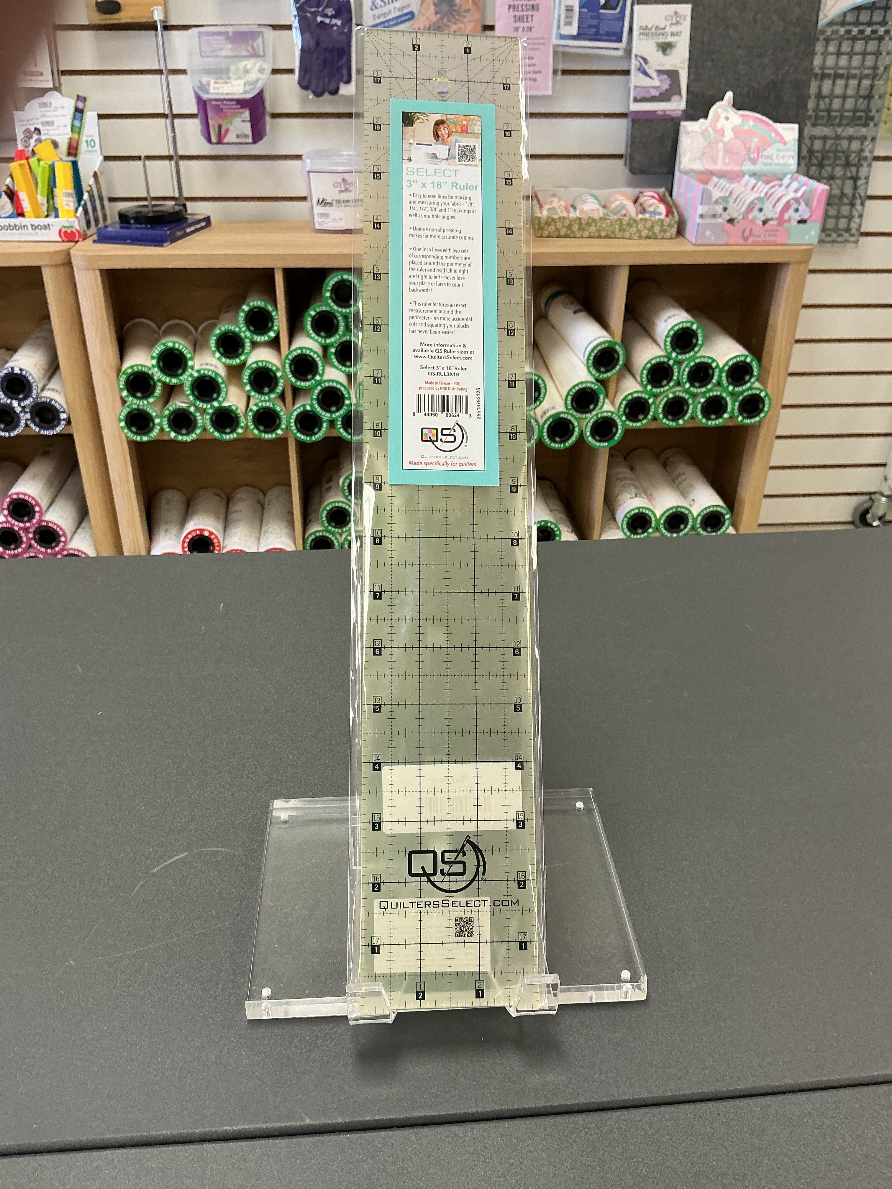 Quilter's Select 3 in x 18 in Non-Slip Quilting Ruler