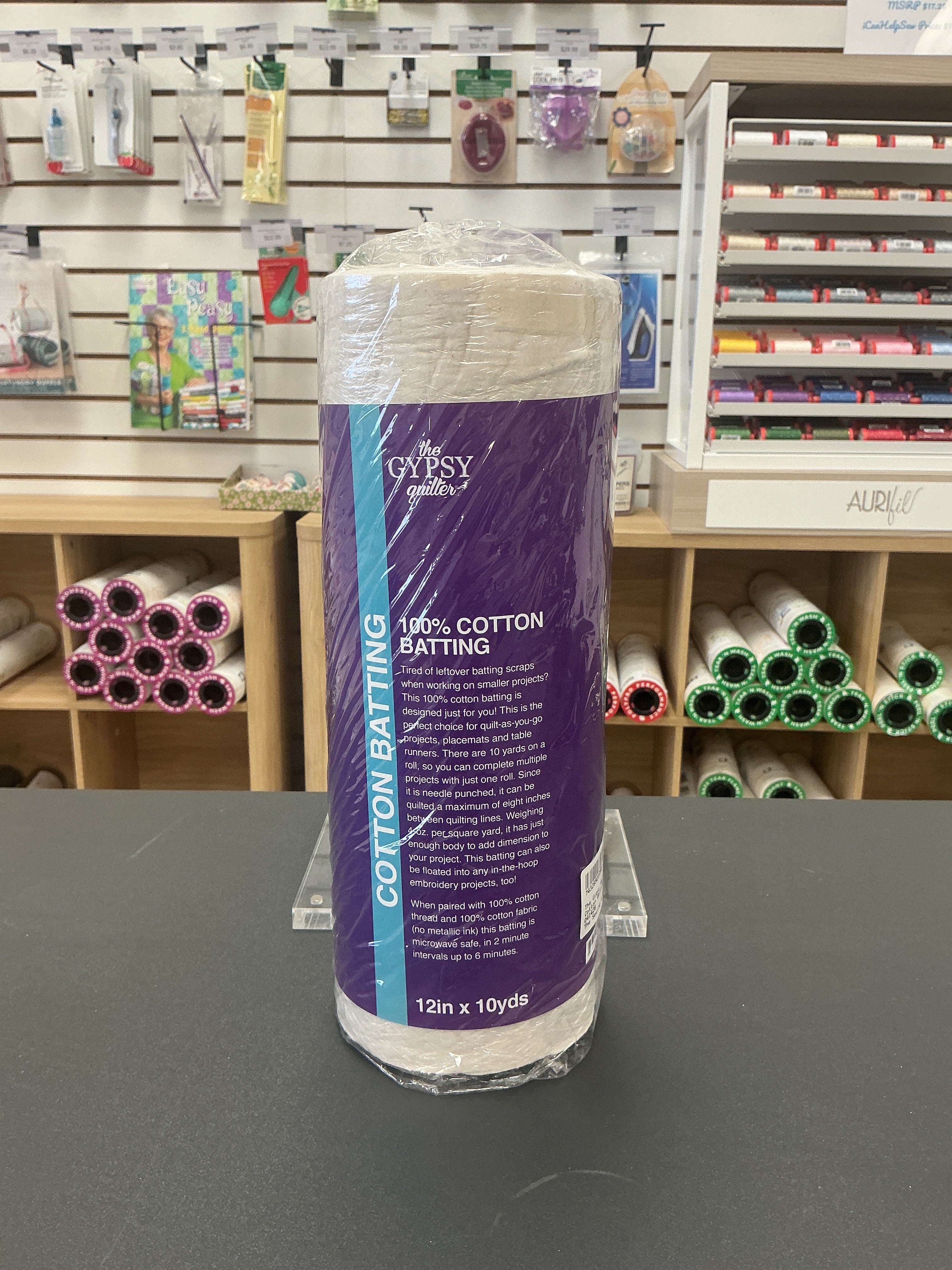 The Gypsy Quilter Cotton Batting 12in x 10yds
