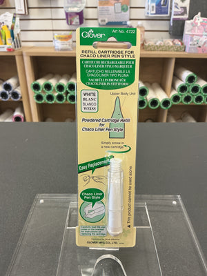 Clover Chaco Liner Pen Chalk Refill – White
