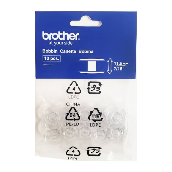 Brother Top-Load Bobbins SA156 - 10 Pack Size 11.5