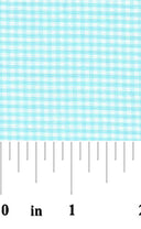 Seafoam Gingham Fabric – 1/16″