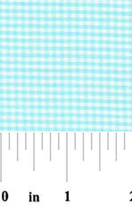 Seafoam Gingham Fabric – 1/16″