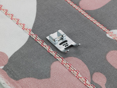 Brother, Babylock 7 mm Cording Foot with 5 holes for horizontal SA157