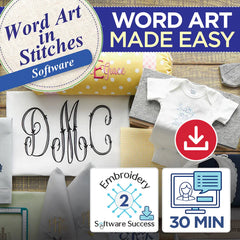 Word Art in Stitches Software