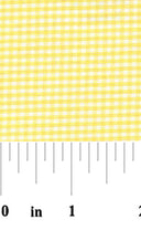 Yellow Gingham Fabric – 1/16″