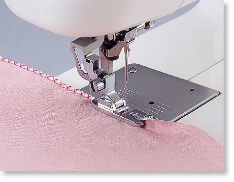 Brother, Babylock Picot Foot for edging on sheer and very lightweight fabrics