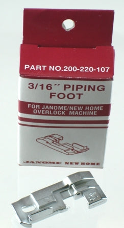 Janome Serger / Overlock Machine 3/16 inch Piping Foot
