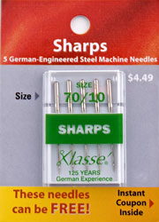 KLASSE SHARPS 5PK SZ 70/10