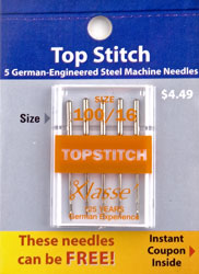 KLASSE TOPSTITCH 5PK SZ 100/16