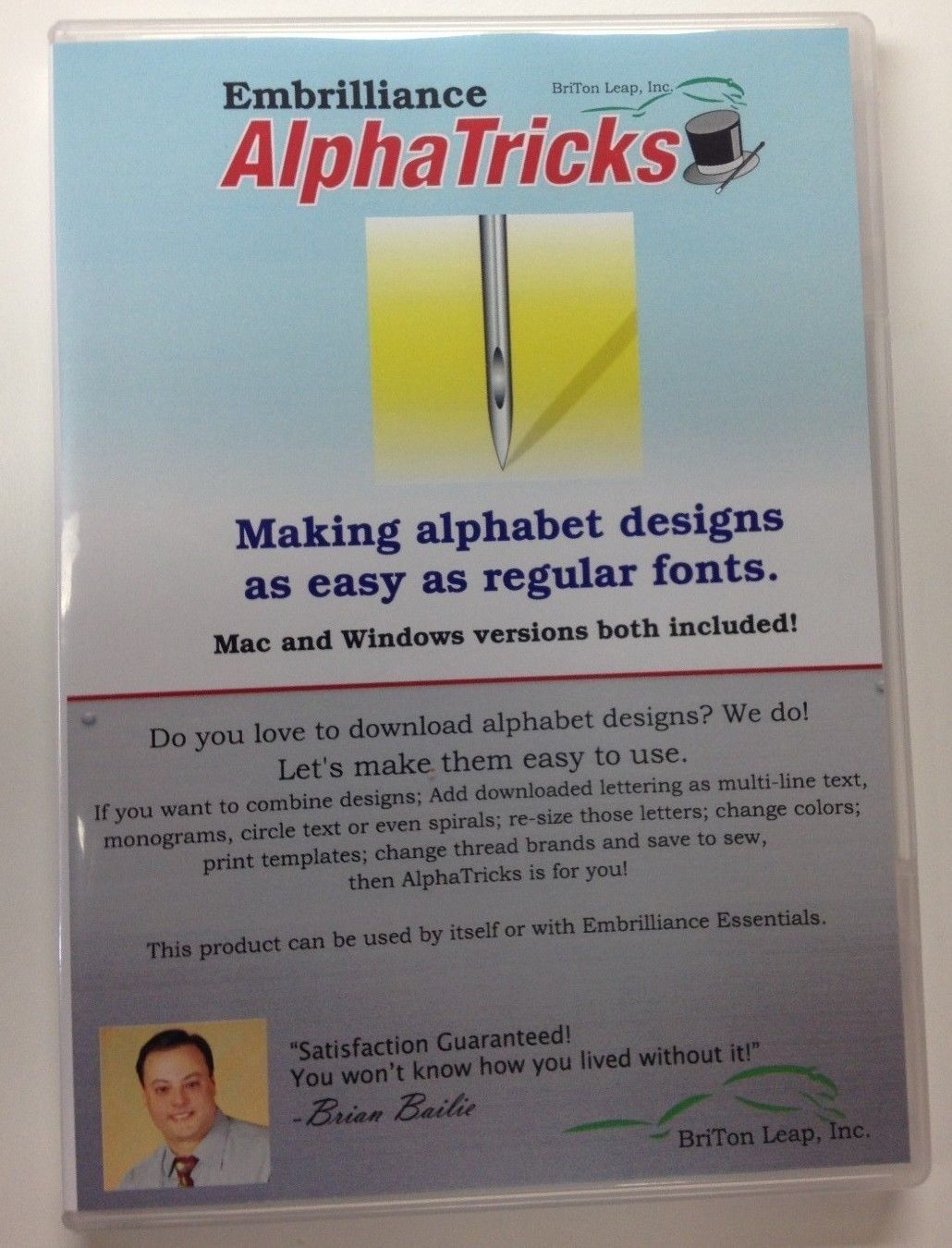 EMBRILLIANCE Alphatricks Embroidery Software for Mac & PC / Embrilliance  Software / Alphabet Software -  Israel