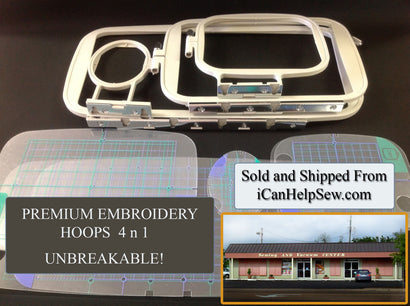 Brother Embroidery Hoop Replacement for PE 770, 780-D, PE 750-D, PE 700 + MORE